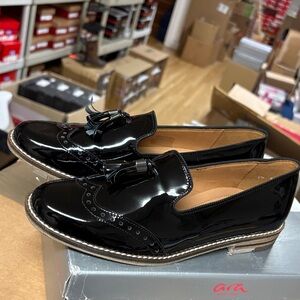 Ara Black Patent Leather Loafers